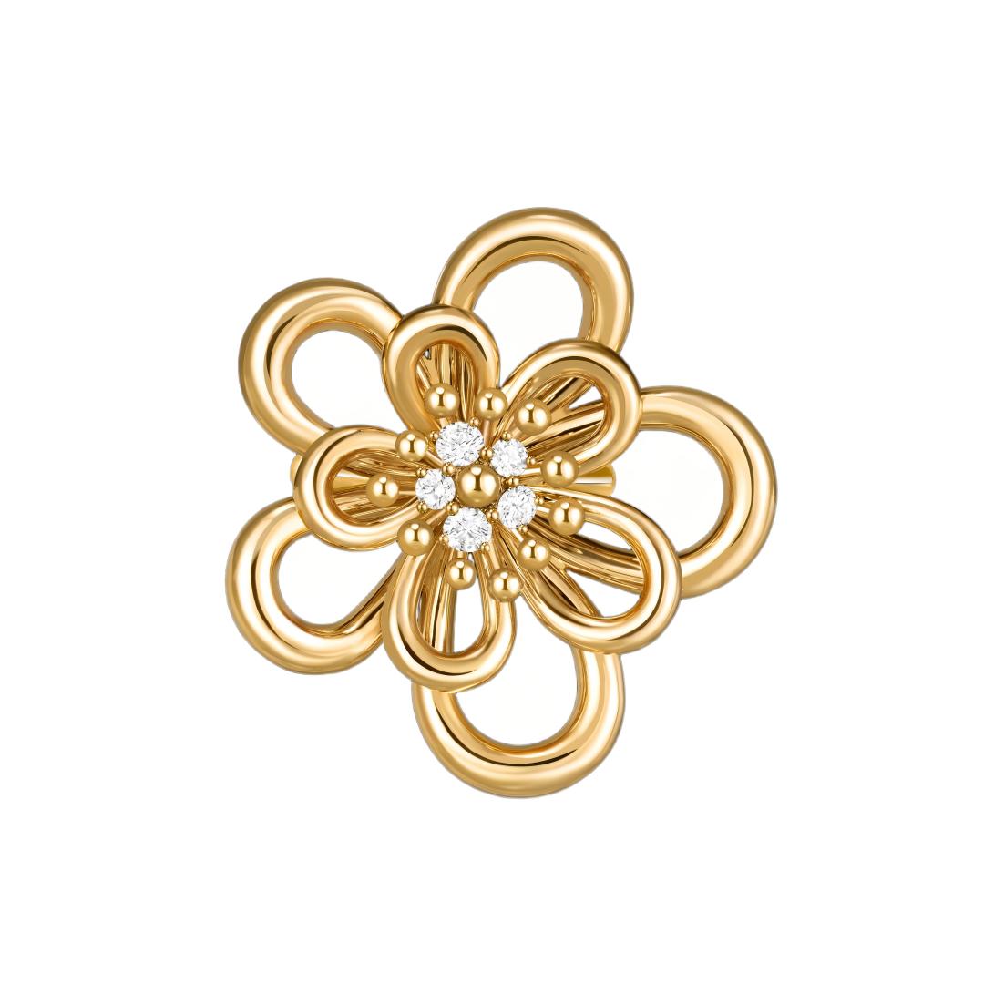 [Okajuri Jewelry] FLOWERLACE RING 5 DIAMONDS