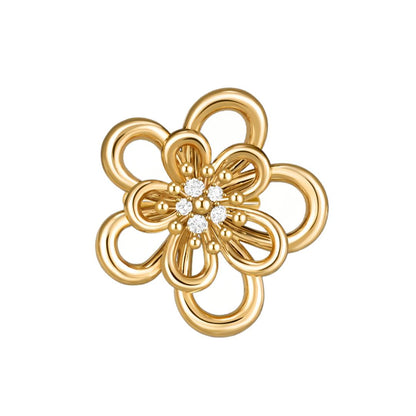 [Okajuri Jewelry] FLOWERLACE RING 5 DIAMONDS