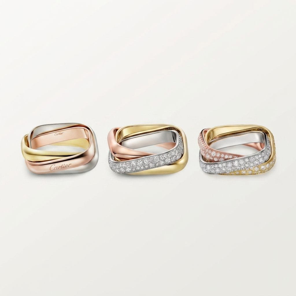 [Okajuri Jewelry] TRINITY 3.5MM CUSHION RING COLLECTION
