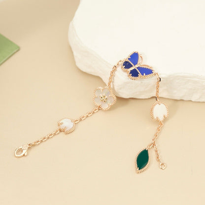 [Okajuri Jewelry]LUCKY SPRING BUTTERFLY 5 MOTIF BRACELET