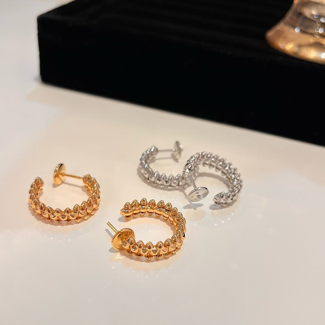 [Okajuri Jewelry] CLASH SMALL HOOP EARRINGS