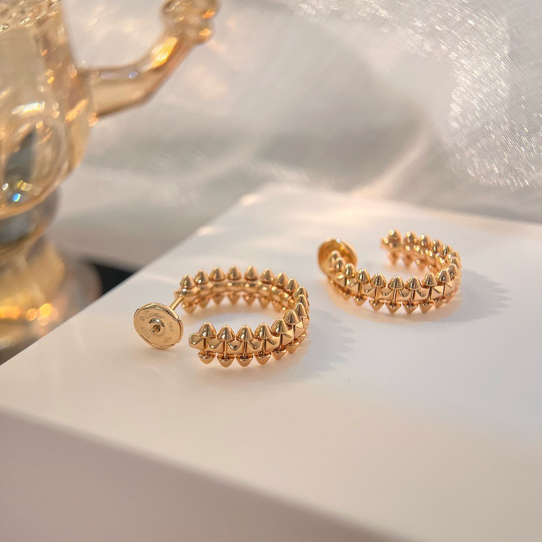 [Okajuri Jewelry] CLASH SMALL HOOP EARRINGS