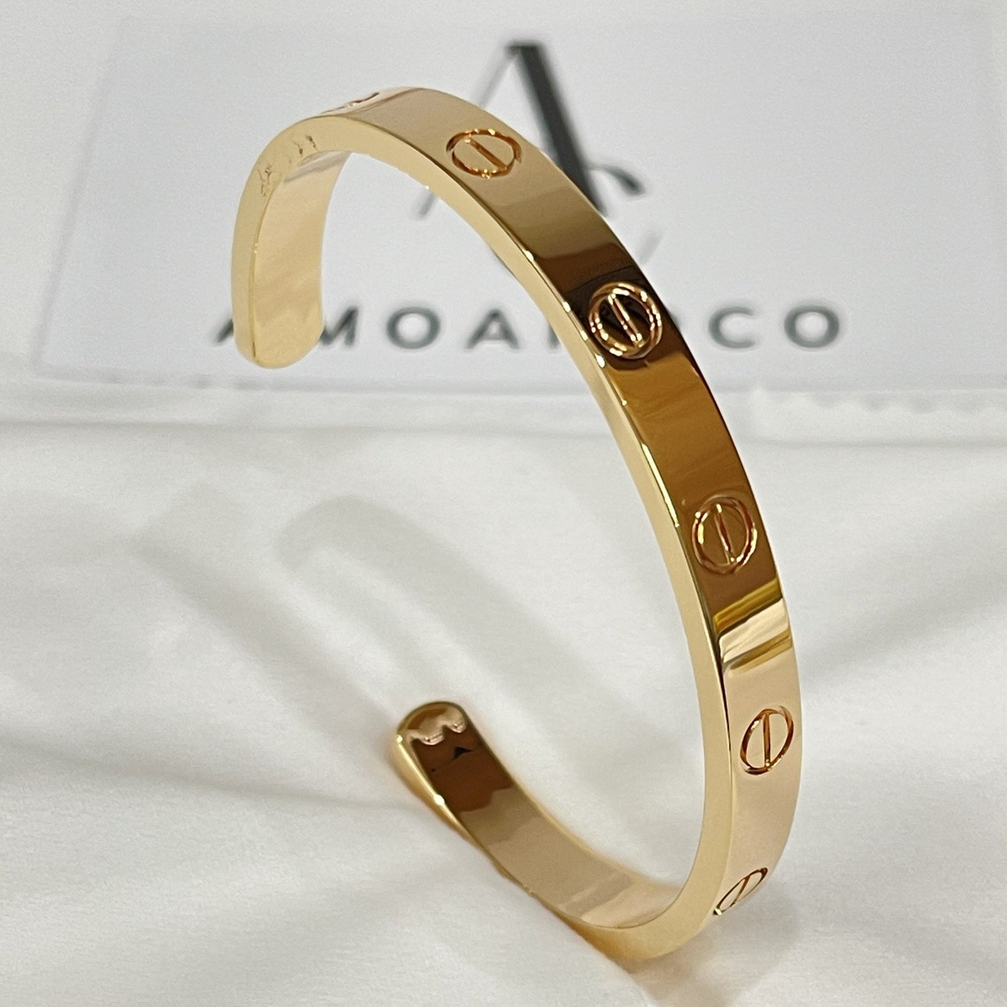 [Okajuri Jewelry] LOVE BRACELET 6.1MM OPEN CUFF