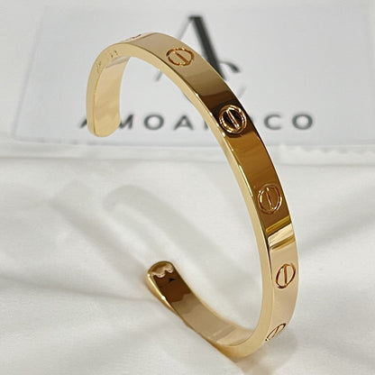 [Okajuri Jewelry] LOVE BRACELET 6.1MM OPEN CUFF
