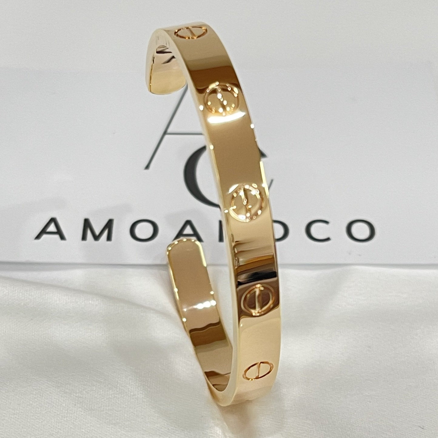 [Okajuri Jewelry] LOVE BRACELET 6.1MM OPEN CUFF