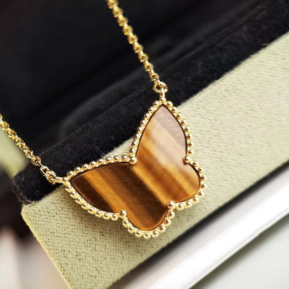 [Okajuri Jewelry] TIGER__ EYE BUTTERFLY NECKLACE