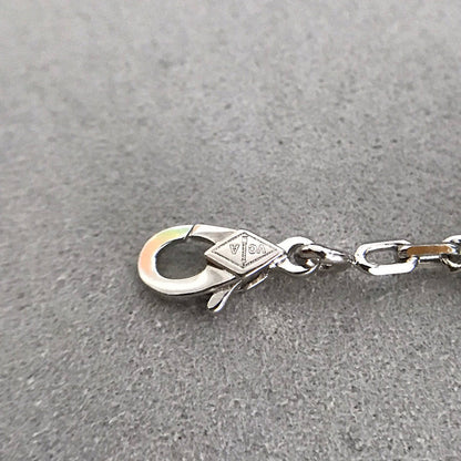 [Okajuri Jewelry]CLOVER 5 MOTIF ONYXS DIAMOND BRACELET SILVER