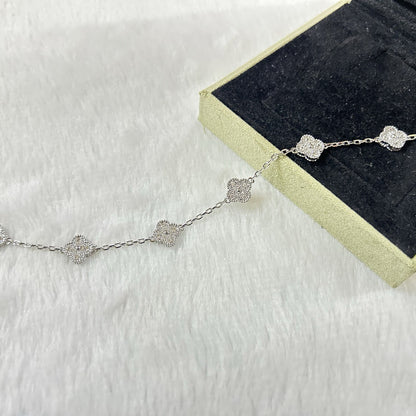 [Okajuri Jewelry]CLOVER 6 MOTIF DIAMOND BRACELET