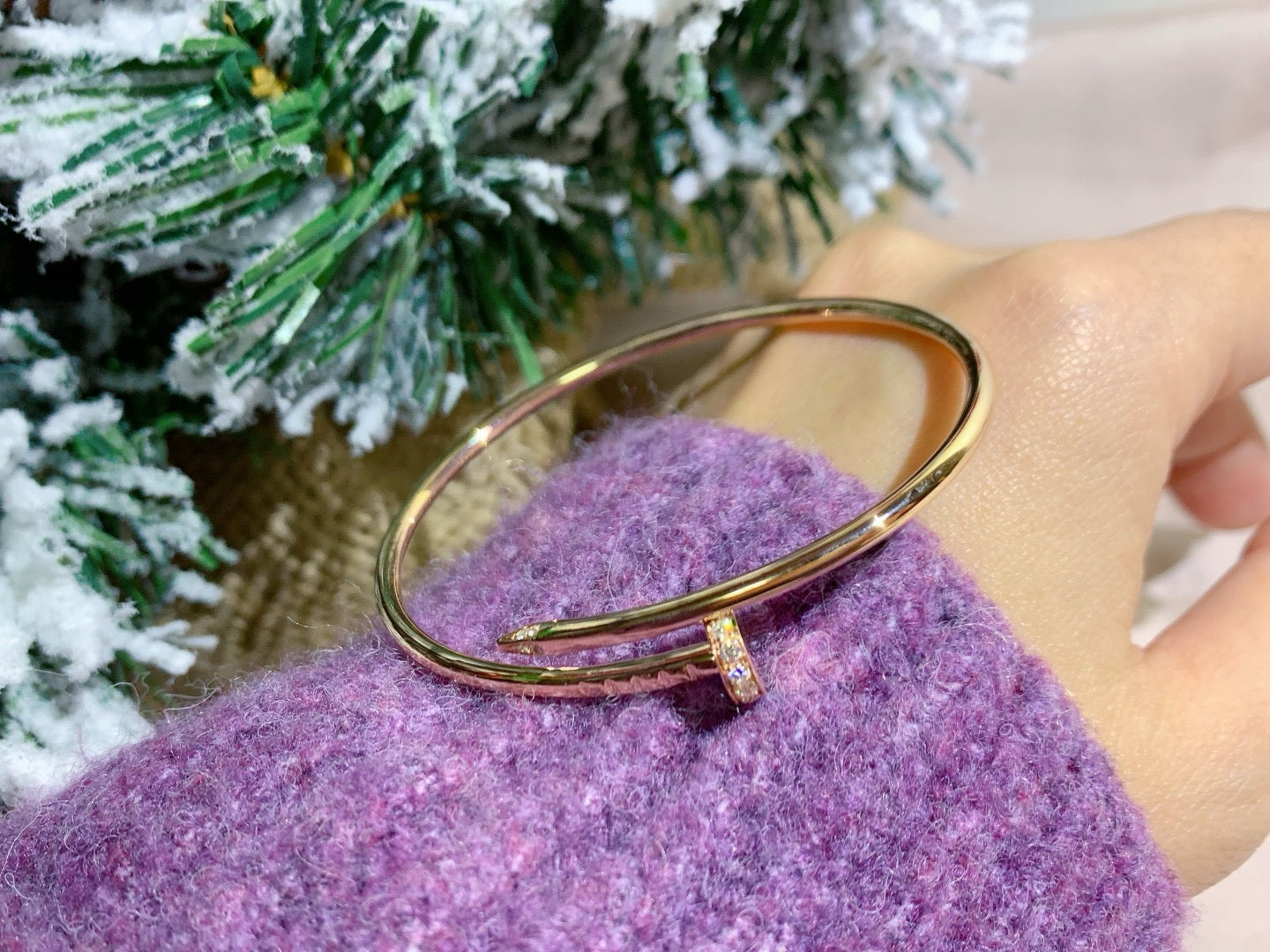 [Okajuri Jewelry]JUSTE BRACELET 2.5MM DIAMONDS