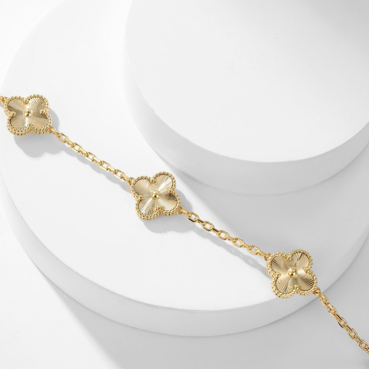 [Okajuri Jewelry] CLOVER 10 MOTIFS LASER NECKLACE