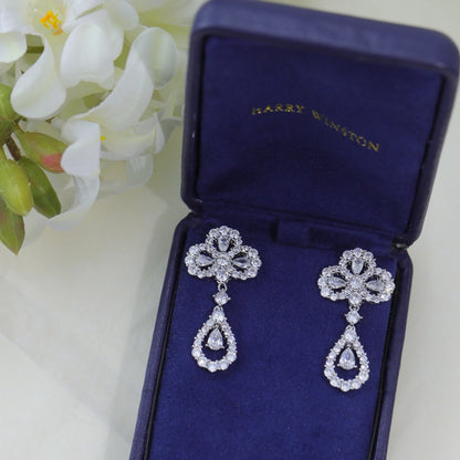 [Okajuri Jewelry] LOOP EARRINGS FULL MOTIF DIAMOND