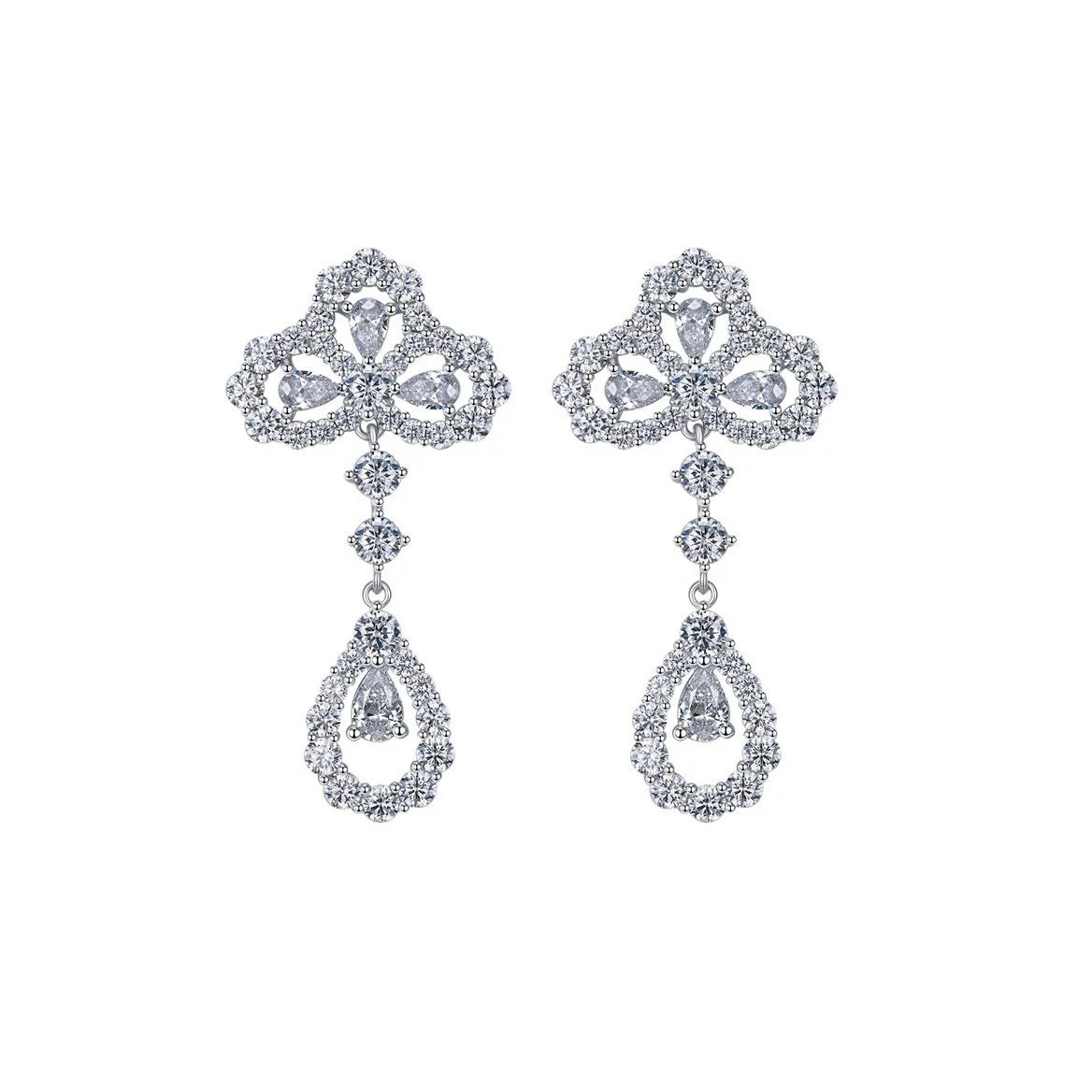 [Okajuri Jewelry] LOOP EARRINGS FULL MOTIF DIAMOND