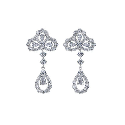 [Okajuri Jewelry] LOOP EARRINGS FULL MOTIF DIAMOND