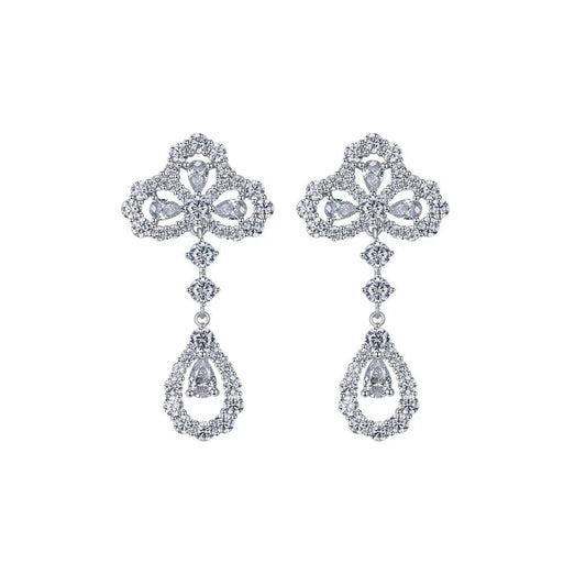 [Okajuri Jewelry] LOOP EARRINGS FULL MOTIF DIAMOND
