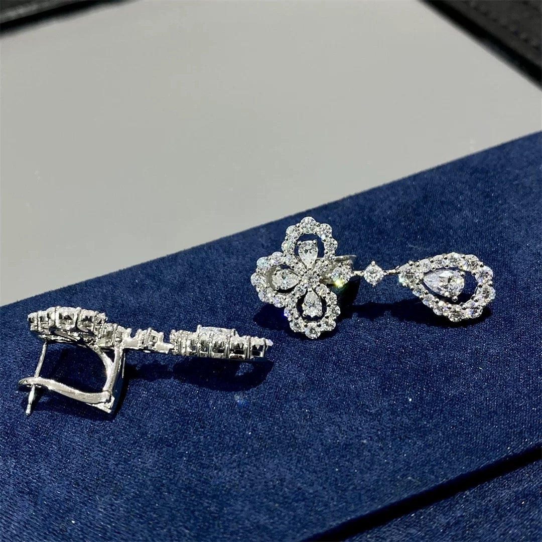 [Okajuri Jewelry] LOOP EARRINGS FULL MOTIF DIAMOND