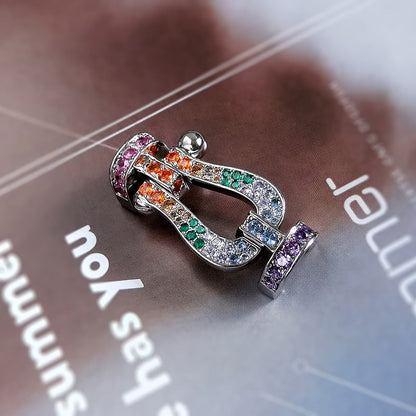 [Okajuri Jewelry]FORCE LARGE HORSESHOE CLASP  METAL BRACELET