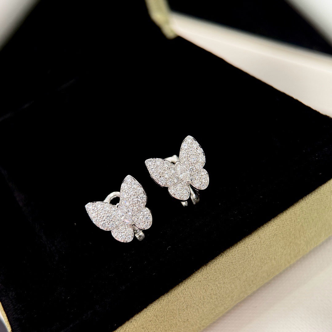 [Okajuri Jewelry]BUTTERFLY ALL DIAMOND EARRINGS