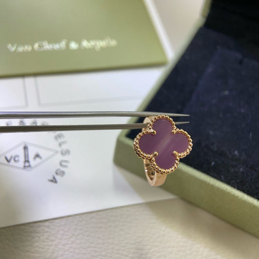 [Okajuri Jewelry]CLOVER  PURPLE VIOLET RING