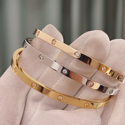 [Okajuri Jewelry] LOVE BRACELET 3.65MM 10 DIAMONDS