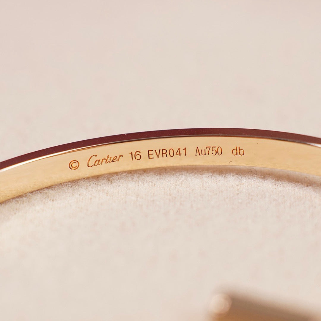 [Okajuri Jewelry] LOVE BRACELET 3.65MM 6 DIAMONDS