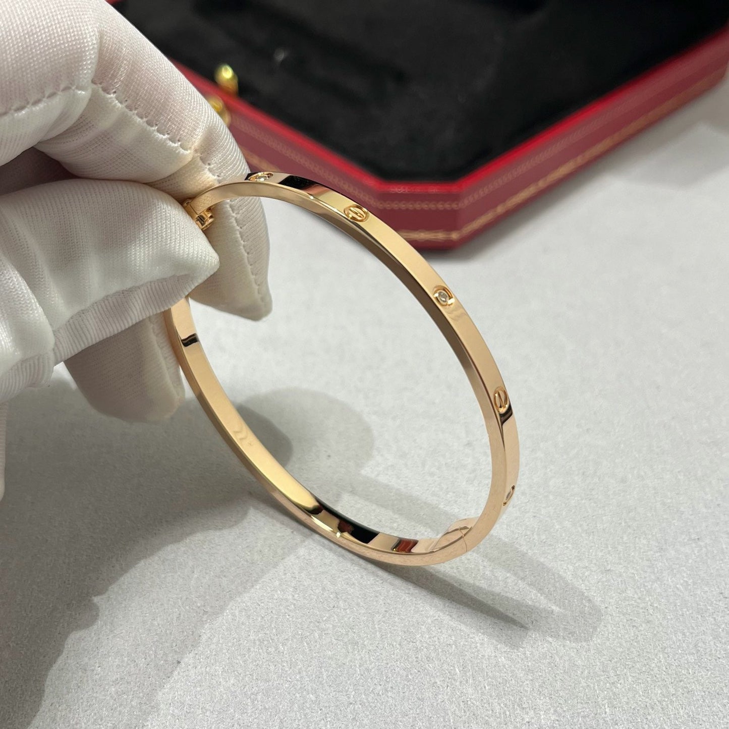 [Okajuri Jewelry] LOVE BRACELET 3.65MM 6 DIAMONDS