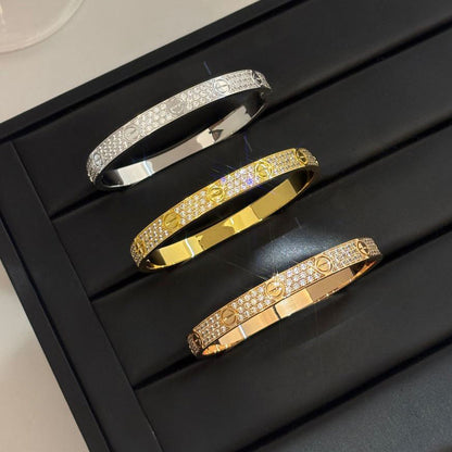 [Okajuri Jewelry] LOVE BRACELET 6.1MM DIAMOND-PAVED