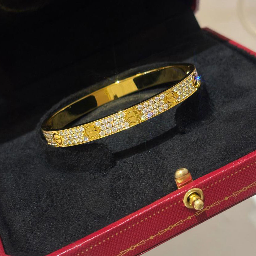 [Okajuri Jewelry] LOVE BRACELET 6.1MM DIAMOND-PAVED