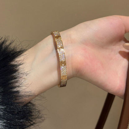 [Okajuri Jewelry] LOVE BRACELET 6.1MM DIAMOND-PAVED