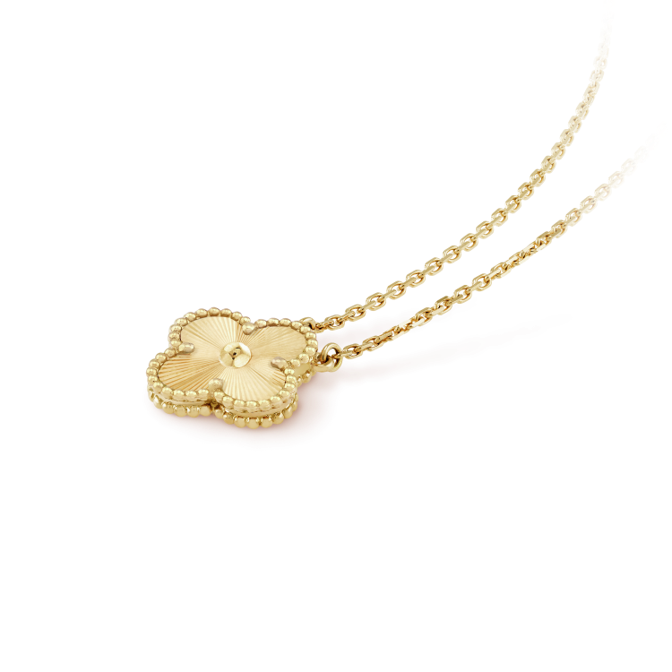[Okajuri Jewelry]CLOVER 15MM LASER NECKLACE
