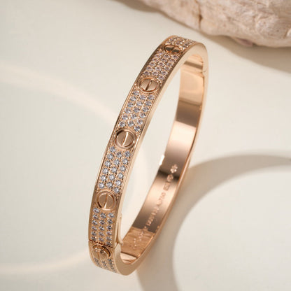 [Okajuri Jewelry] LOVE BRACELET 6.1MM DIAMOND-PAVED