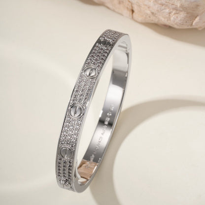 [Okajuri Jewelry] LOVE BRACELET 6.1MM DIAMOND-PAVED