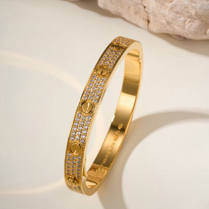 [Okajuri Jewelry] LOVE BRACELET 6.1MM DIAMOND-PAVED