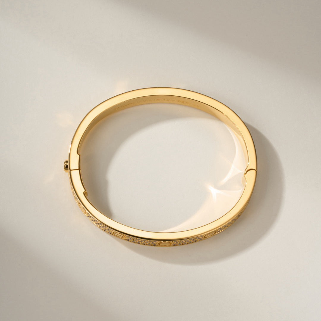 [Okajuri Jewelry] LOVE BRACELET 6.1MM DIAMOND-PAVED