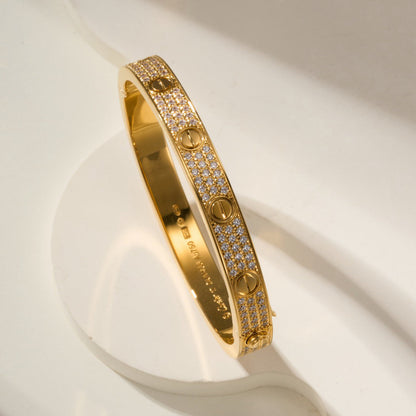 [Okajuri Jewelry] LOVE BRACELET 6.1MM DIAMOND-PAVED