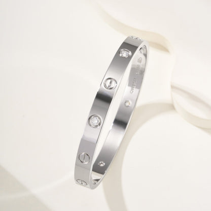 [Okajuri Jewelry] LOVE BRACELET 6.1MM 4 DIAMONDS