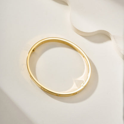 [Okajuri Jewelry] LOVE BRACELET 6.1MM 4 DIAMONDS
