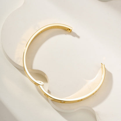 [Okajuri Jewelry] LOVE BRACELET 6.1MM 4 DIAMONDS