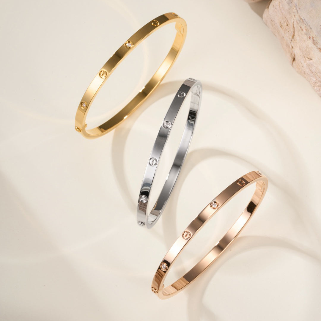 [Okajuri Jewelry] LOVE BRACELET 3.65MM 6 DIAMONDS