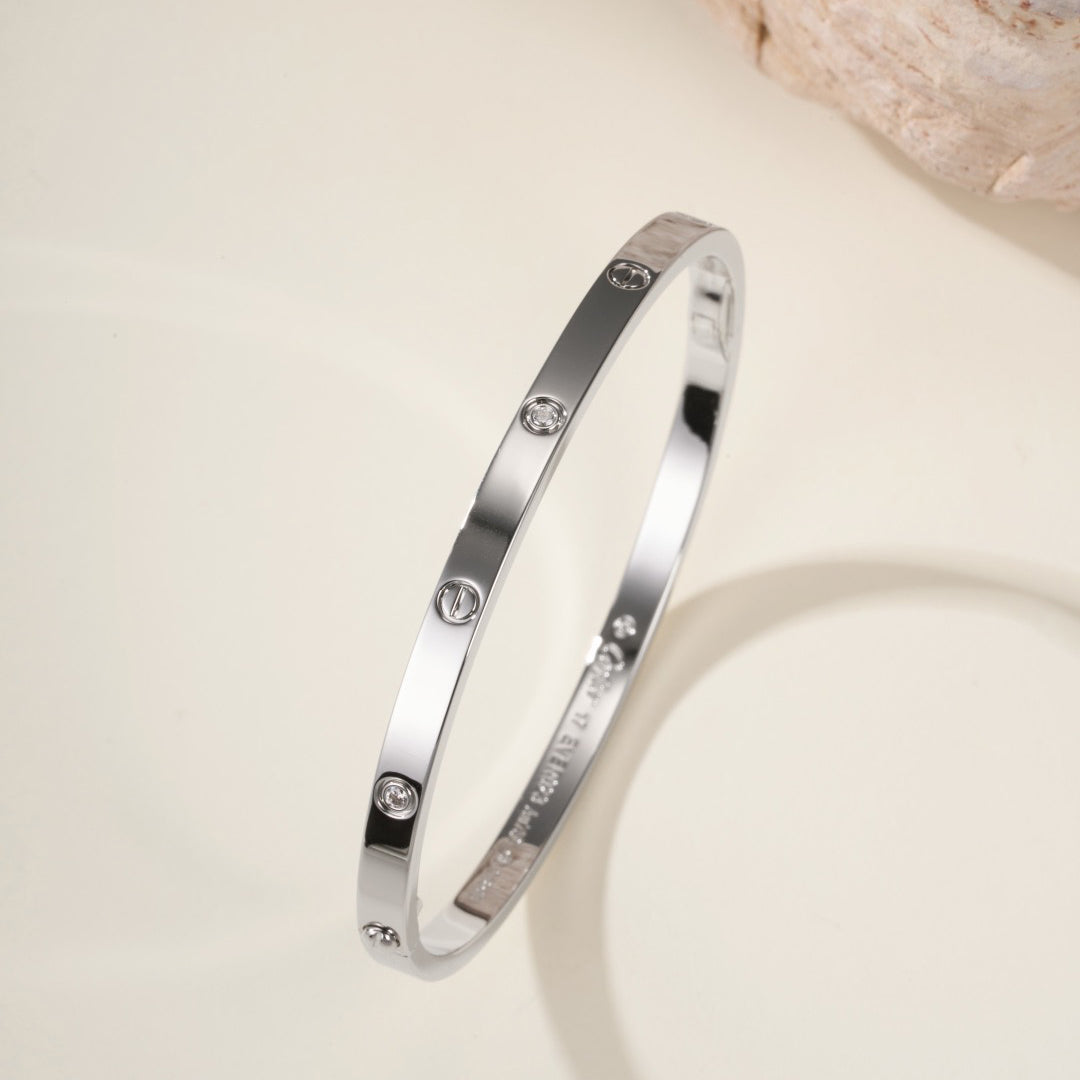 [Okajuri Jewelry] LOVE BRACELET 3.65MM 6 DIAMONDS
