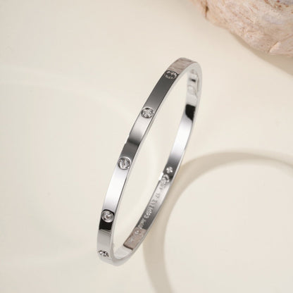 [Okajuri Jewelry] LOVE BRACELET 3.65MM 6 DIAMONDS
