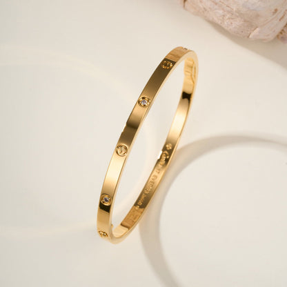 [Okajuri Jewelry] LOVE BRACELET 3.65MM 6 DIAMONDS