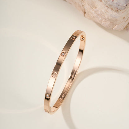 [Okajuri Jewelry] LOVE BRACELET 3.65MM 6 DIAMONDS