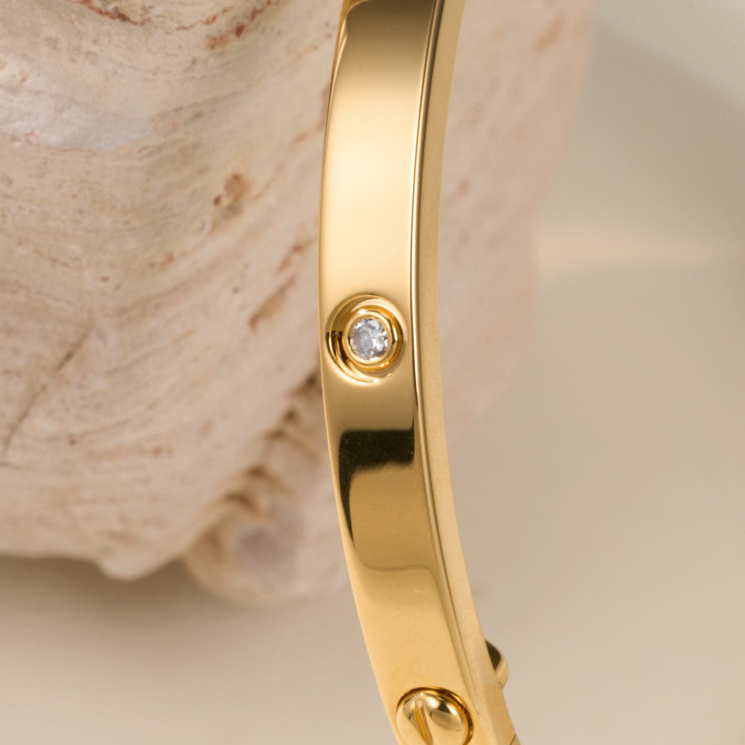 [Okajuri Jewelry] LOVE BRACELET 3.65MM 6 DIAMONDS