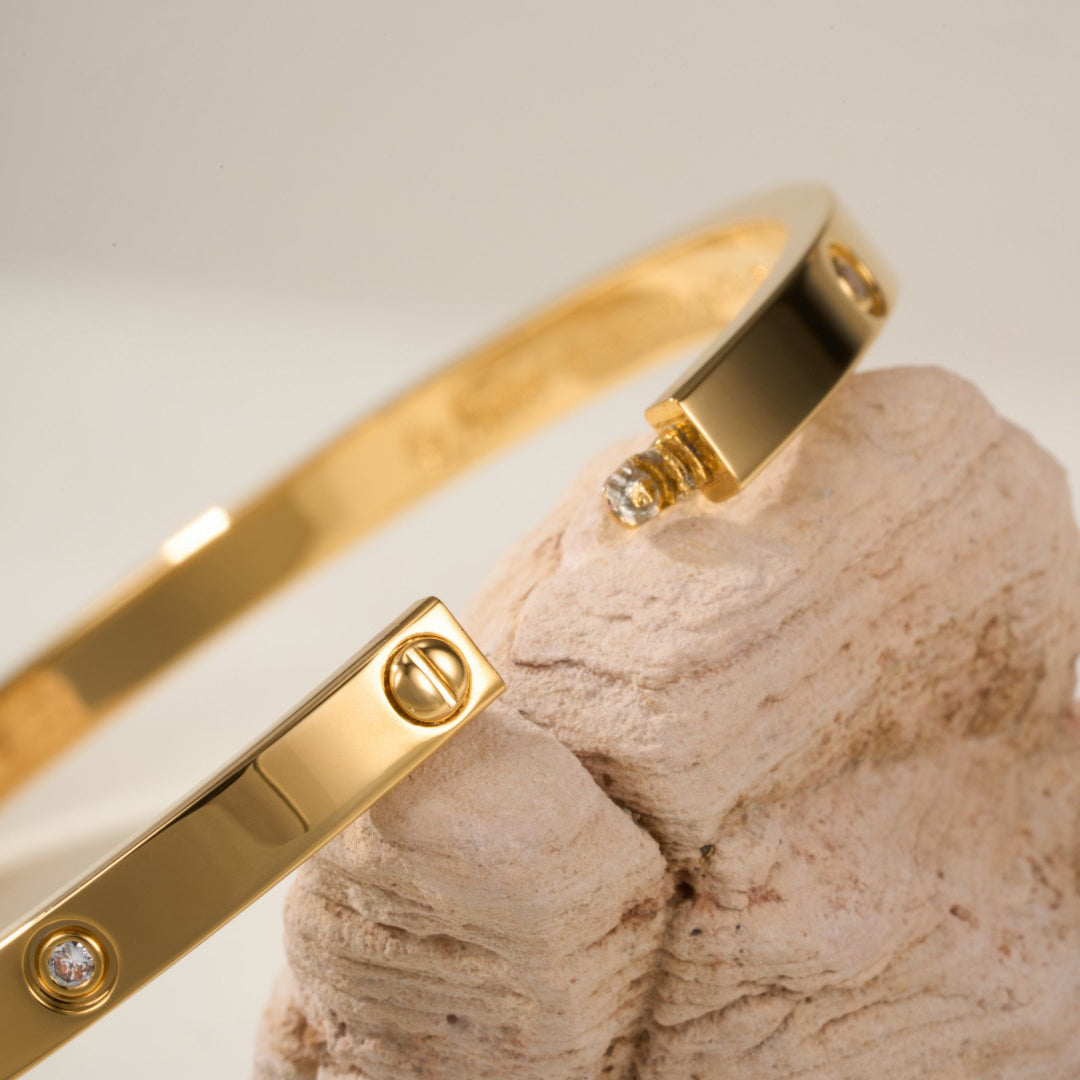 [Okajuri Jewelry] LOVE BRACELET 3.65MM 6 DIAMONDS