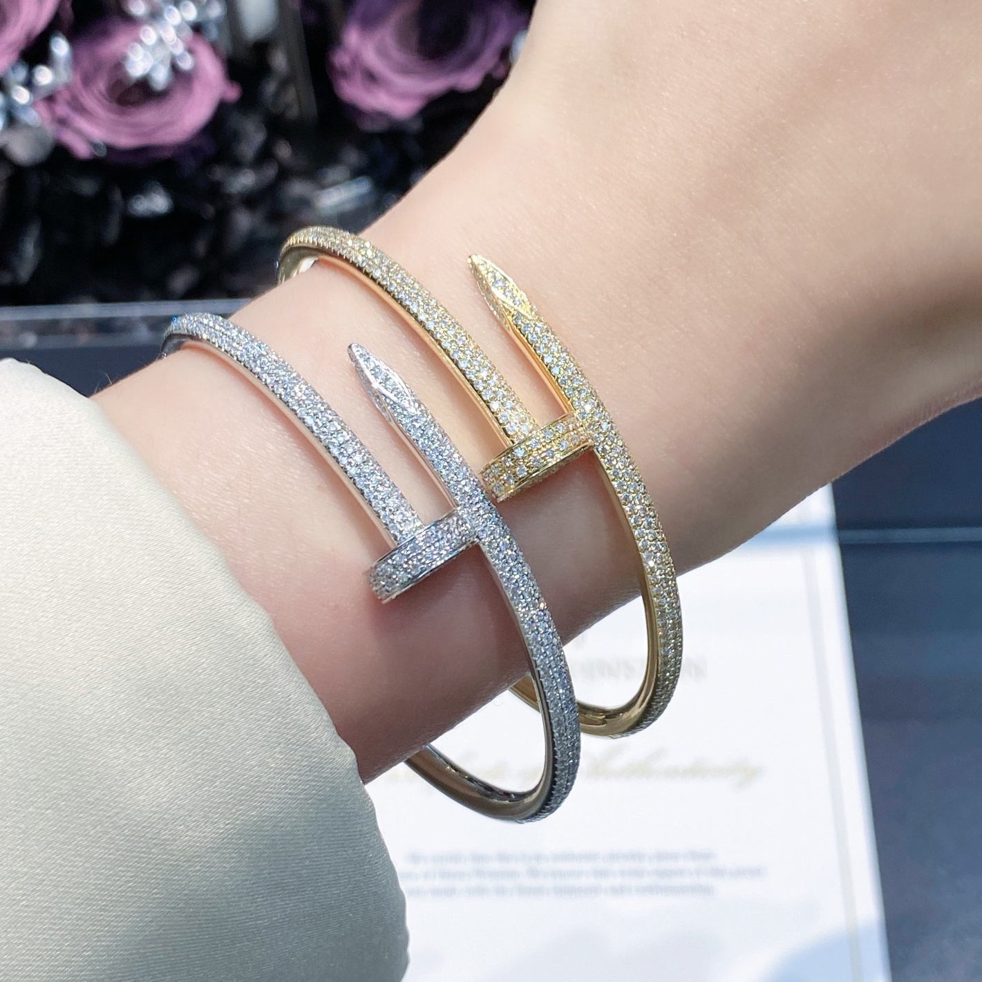 [Okajuri Jewelry] JUSTE BRACELET 3.5MM ALL DIAMONDS
