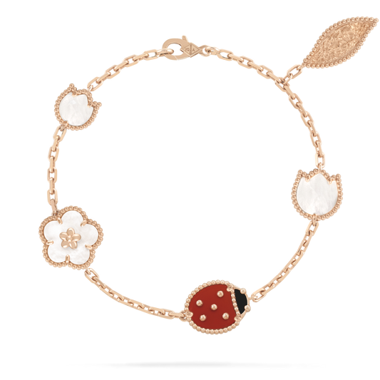 [Okajuri Jewelry]LUCKY SPRING 5 MOTIF BRACELET
