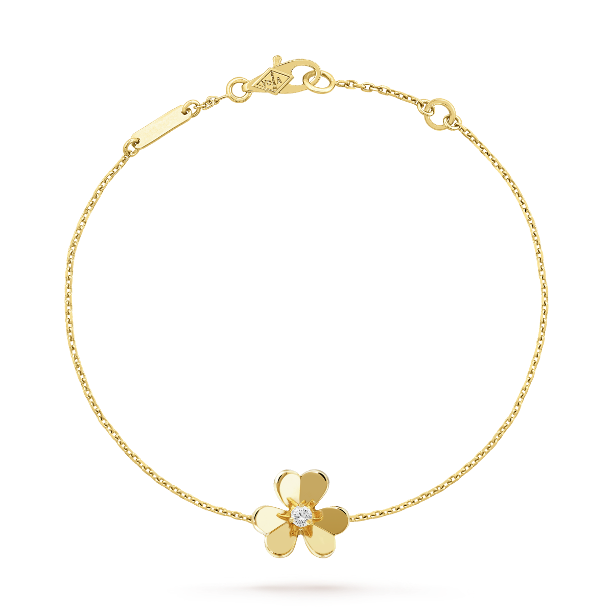 [Okajuri Jewelry]FRIVOLE GOLD FLOWER PINK MALACHITE BRACELET