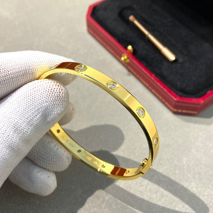 [Okajuri Jewelry] LOVE BRACELET 6.1MM 10 DIAMONDS