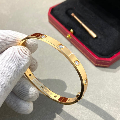[Okajuri Jewelry] LOVE BRACELET 6.1MM 10 DIAMONDS