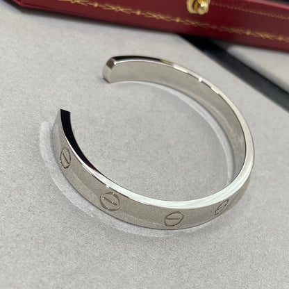 [Okajuri Jewelry]LOVE BRACELET 6.1MM 1 DIAMOND OPEN CUFF